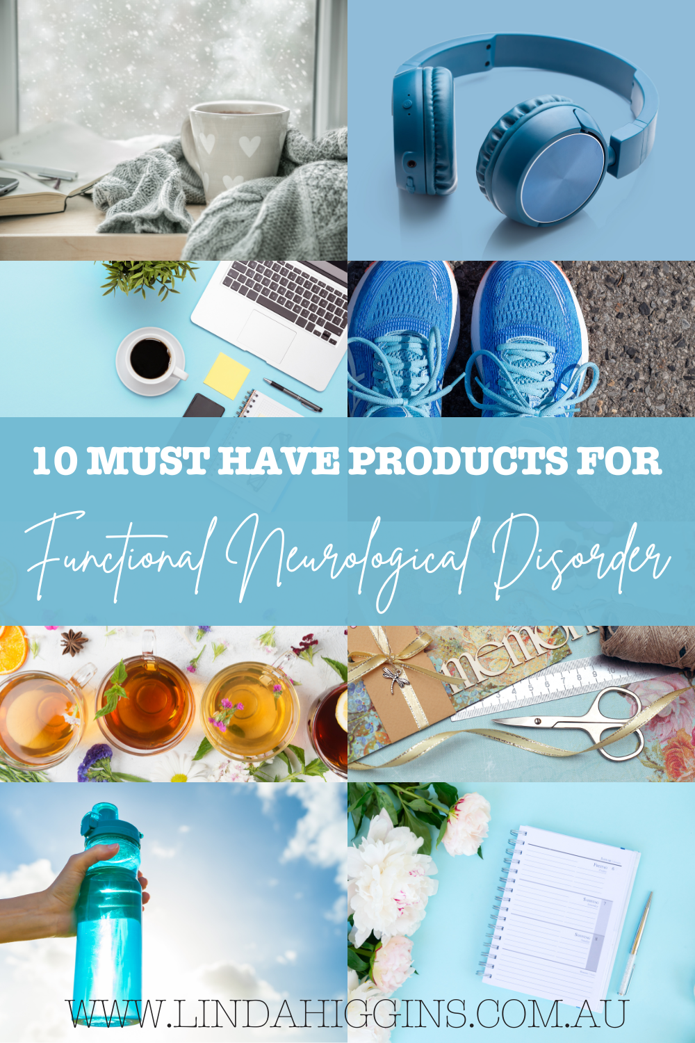 Living with Functional Neurological Disorder (FND) presents unique challenges, but utilizing supportive products can enhance well-being. Key tools include Loop Earplugs for noise management, Spotify for audiobooks and music, a weekly planner for organization, cozy blankets for comfort, and a hydration-tracking water bottle. These essentials aid symptom management and provide daily comfort.